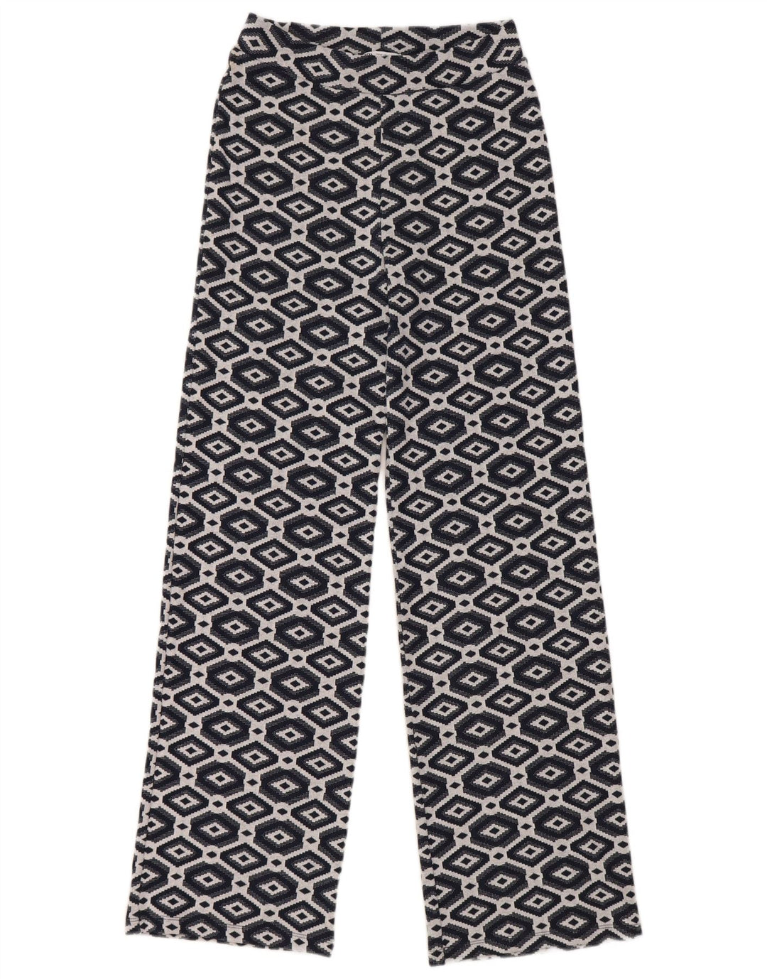 Pantaloni largi pentru femei Zara Mediu L28 L30 Bleumarin Geometric