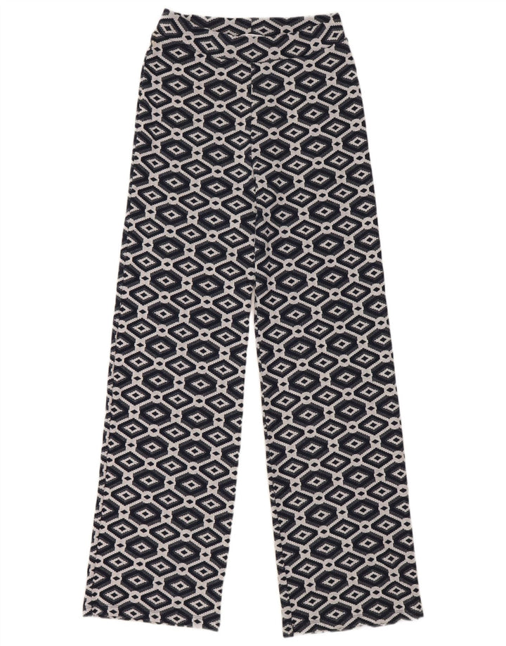 Pantaloni largi pentru femei Zara Mediu L28 L30 Bleumarin Geometric