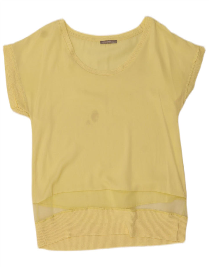 Bluză pentru femei Zara UK 10 Small Yellow