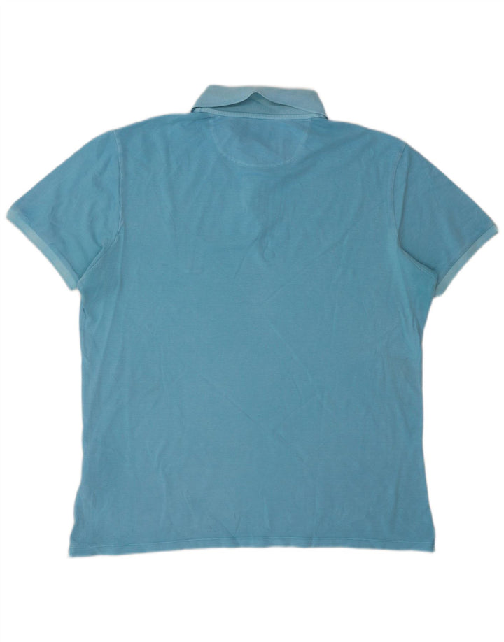 Tricou polo pentru bărbați Woolrich 2XL, bumbac albastru