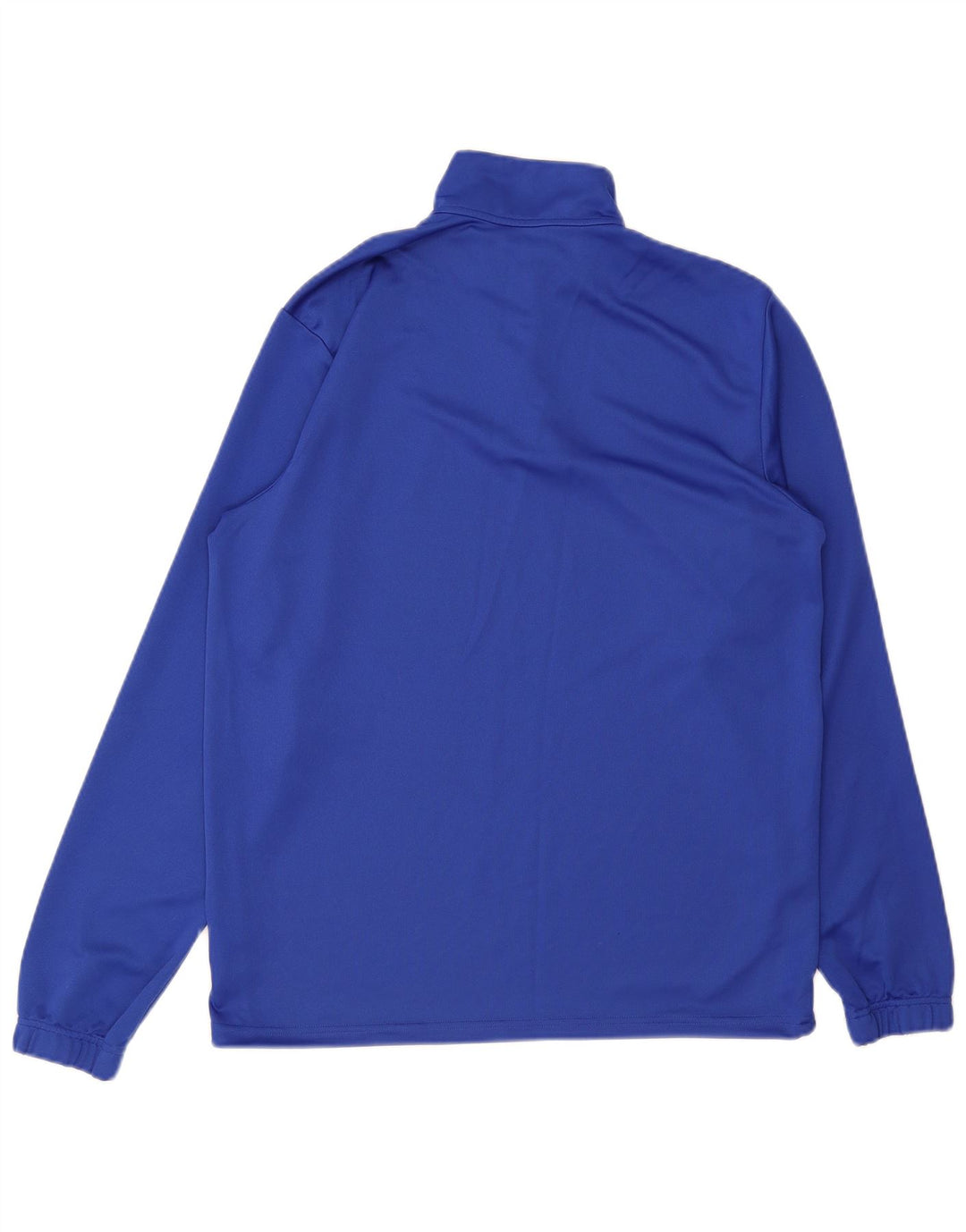 Adidas Aeroready Zip Neck Graphic Top cu mânecă lungă, mare, albastru, poliester
