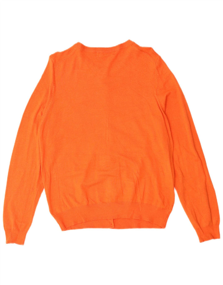 Pulover cardigan pentru femei Marks & Spencer UK 16 mare portocaliu viscoză