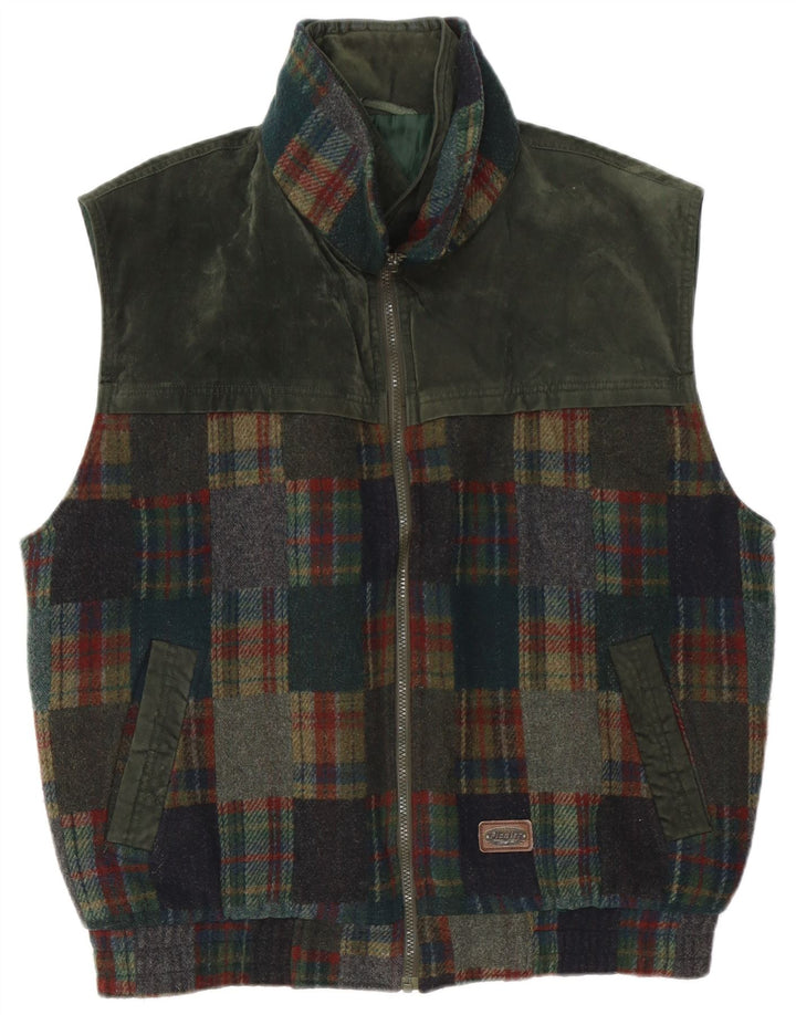 Gilet pentru bărbați Pionier UK 42 XL Kaki Patchwork