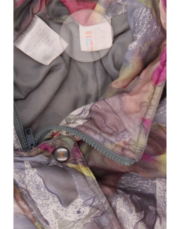 Jachetă vintage pentru damă, cu model abstract, jachetă IT 46 mare, multicoloră