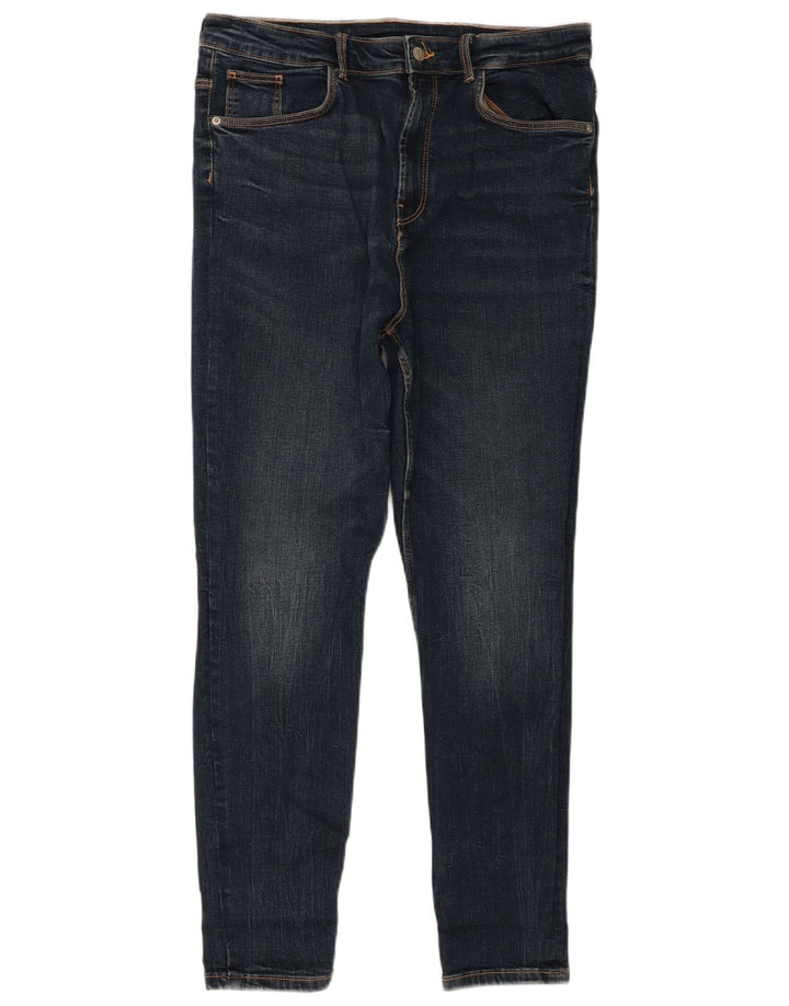 Blugi slim pentru femei Zara EU 46 XL W36 L28 Bleumarin