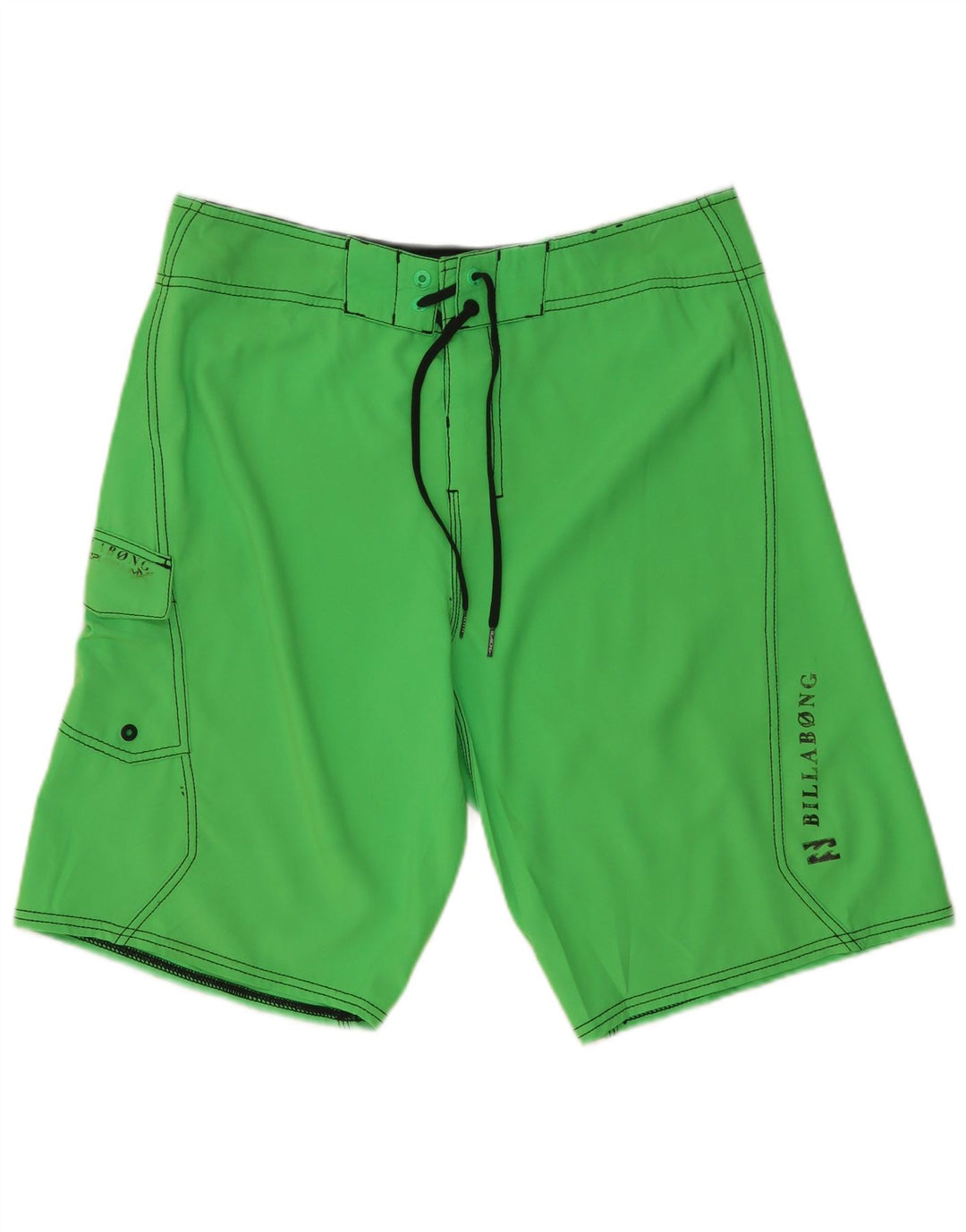 Pantaloni scurți de înot Billabong pentru bărbați, poliester verde mediu
