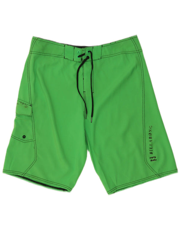 Pantaloni scurți de înot Billabong pentru bărbați, poliester verde mediu