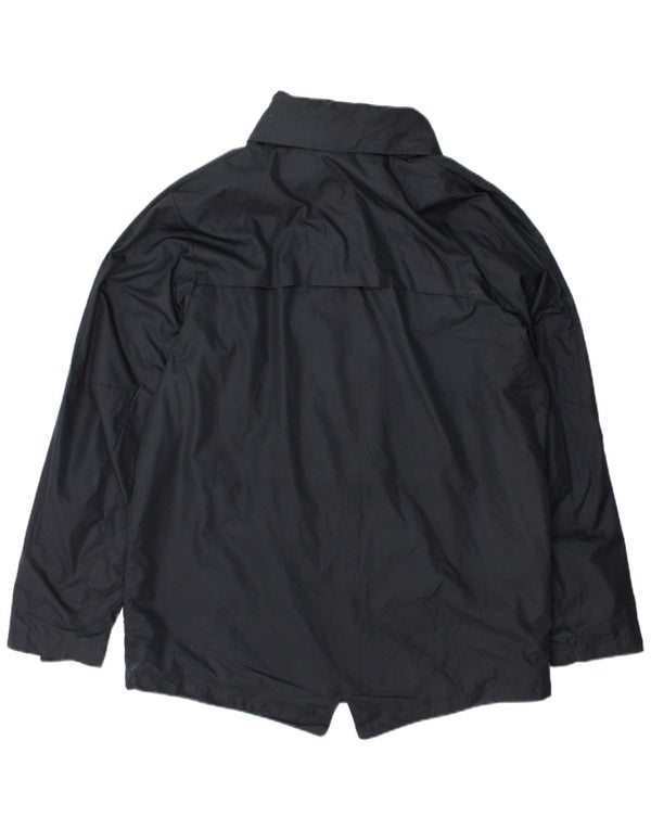 Jachetă de ploaie cu glugă Nike pentru bărbați UK 42 XL poliester gri