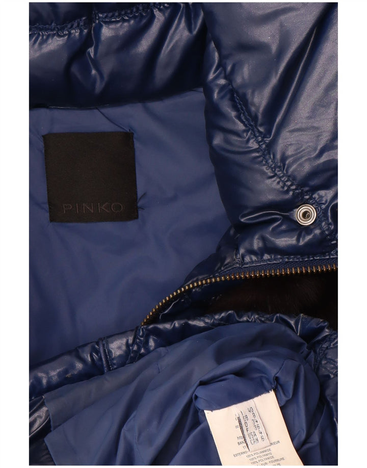 Jachetă căptușită pentru femei PINKO UK 8 Small, bleumarin, poliamidă