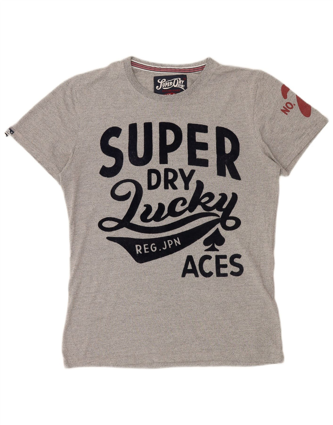 Tricou grafic pentru bărbați SUPERDRY Top din bumbac gri mediu