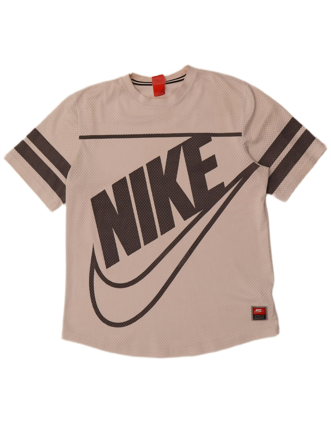 Tricou grafic Nike pentru bărbați Top mare din poliester alb