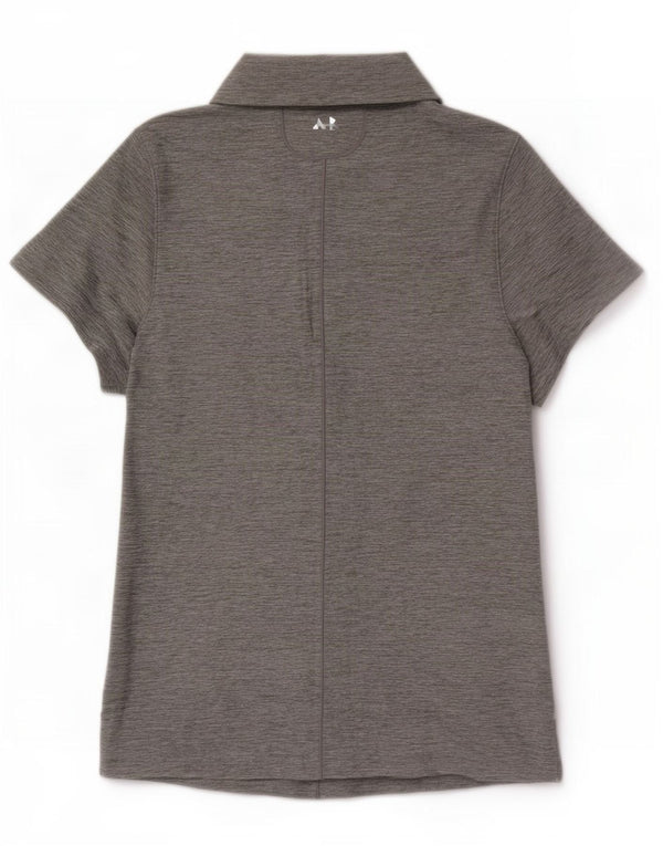 Cămașă polo Under Armour pentru femei Heat Gear UK 14, mare, gri poliester pătat