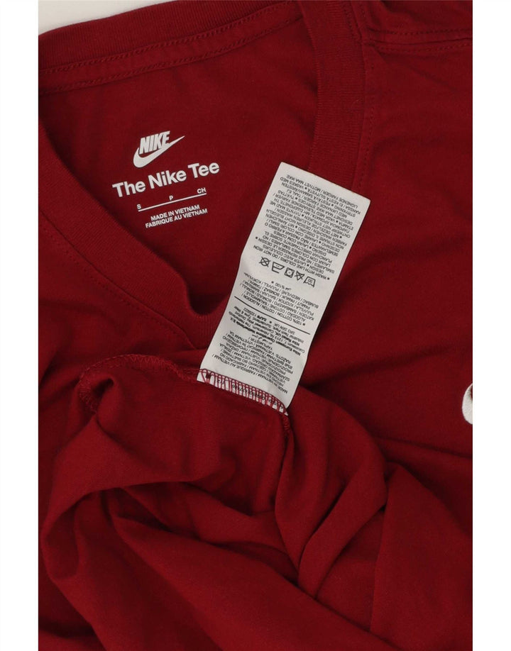 Tricou pentru bărbați Nike Top mic din bumbac burgundă