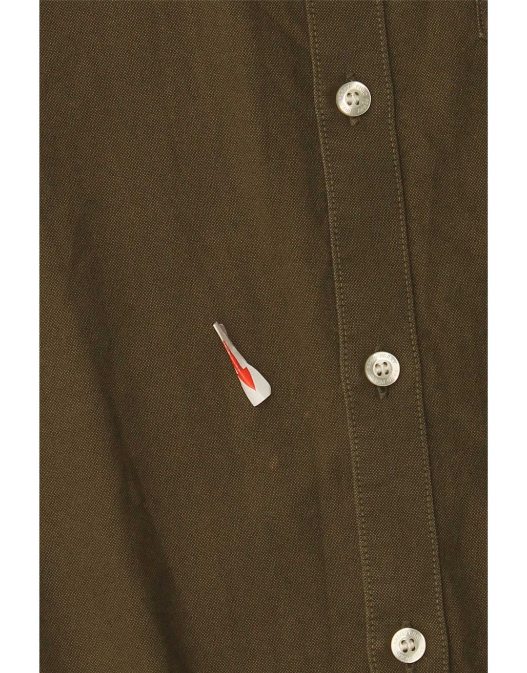 Cămașă Fred Perry pentru bărbați, cu mânecă scurtă, în formă regulată, din bumbac verde mic