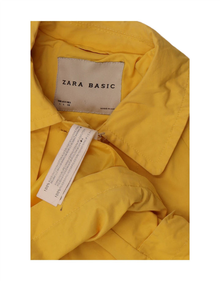 Bomber pentru femei Zara UK 16 mare bumbac galben