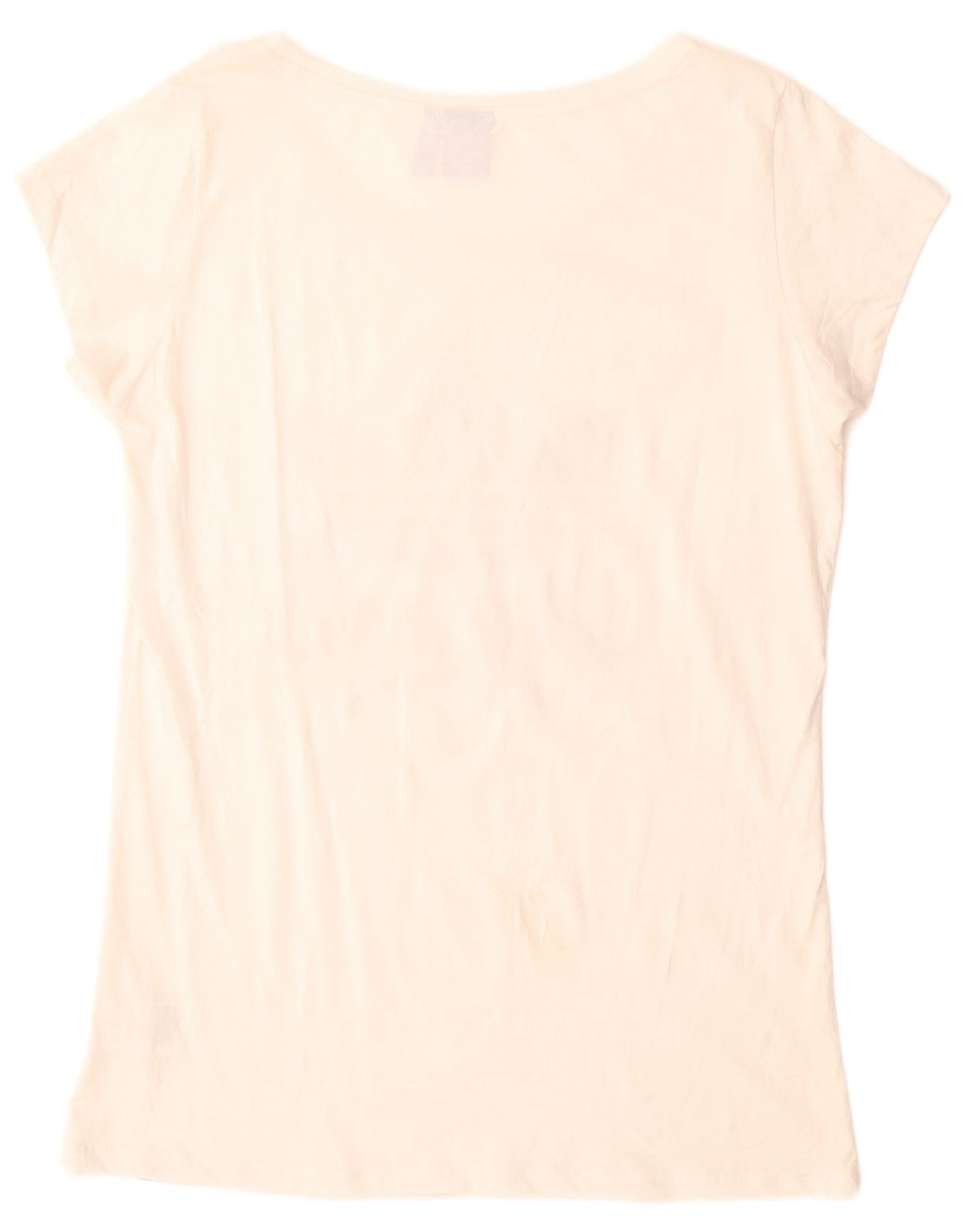 Tricou grafic ADIDAS pentru femei cu paragate Top UK 22 XL Bumbac alb