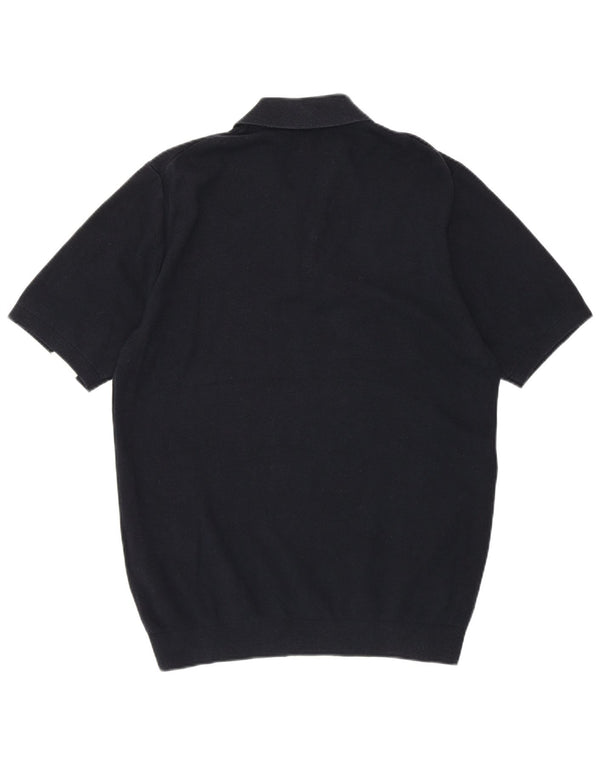 Cămașă polo Reiss pentru bărbați, bumbac color bloc mediu, albastru bleumarin