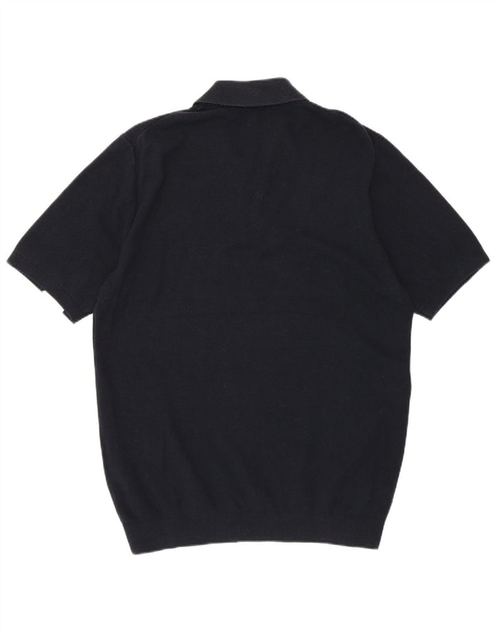 Cămașă polo Reiss pentru bărbați, bumbac color bloc mediu, albastru bleumarin