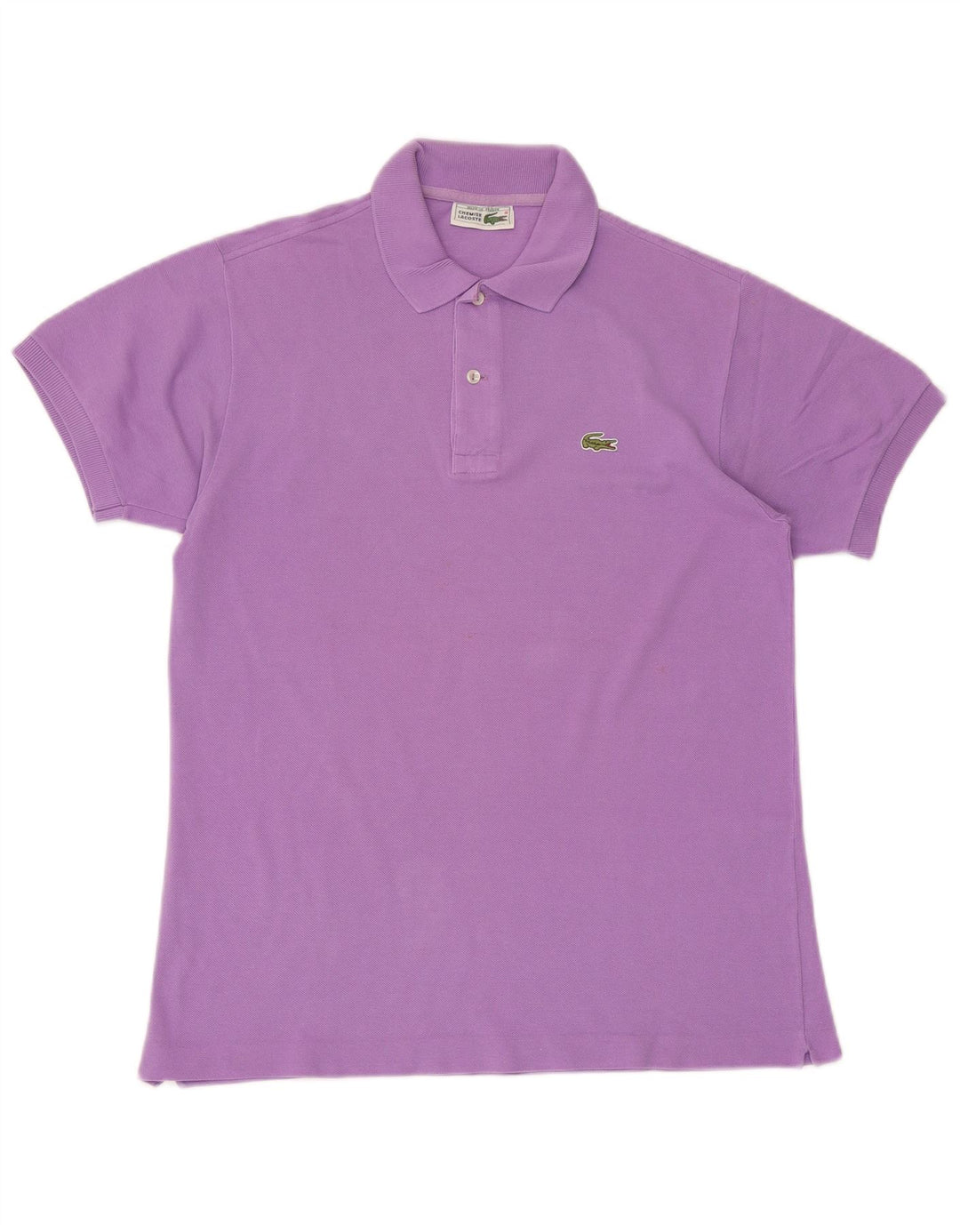 Tricou polo Lacoste pentru bărbați, bumbac violet mediu