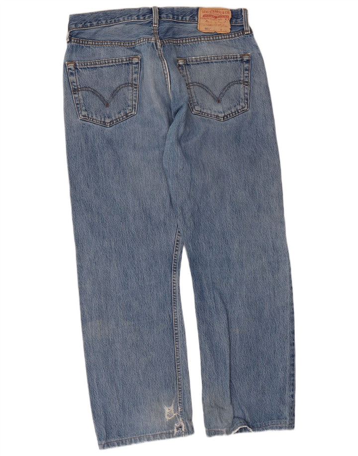 Blugi drepti pentru bărbați Levi's 501 W34 L27 Bumbac albastru