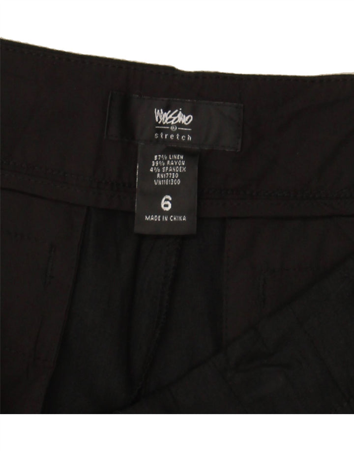 MOSSIMO Womens Chino Shorts US 6 Medium W30 Black Linen Vintage Mossimo and Second-Hand Mossimo from Messina Hembry 