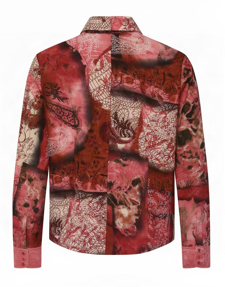 Bluză Cămașă Femei Mariella Rosati IT 46 Patchwork Multicolor Mare
