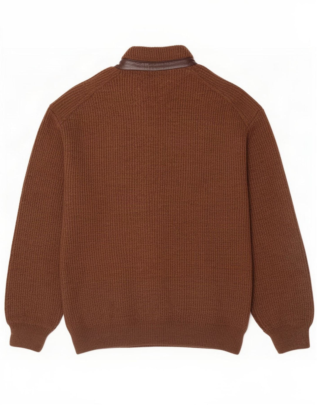 Pulover cardigan pentru bărbați Marek, maro mare, acrilic