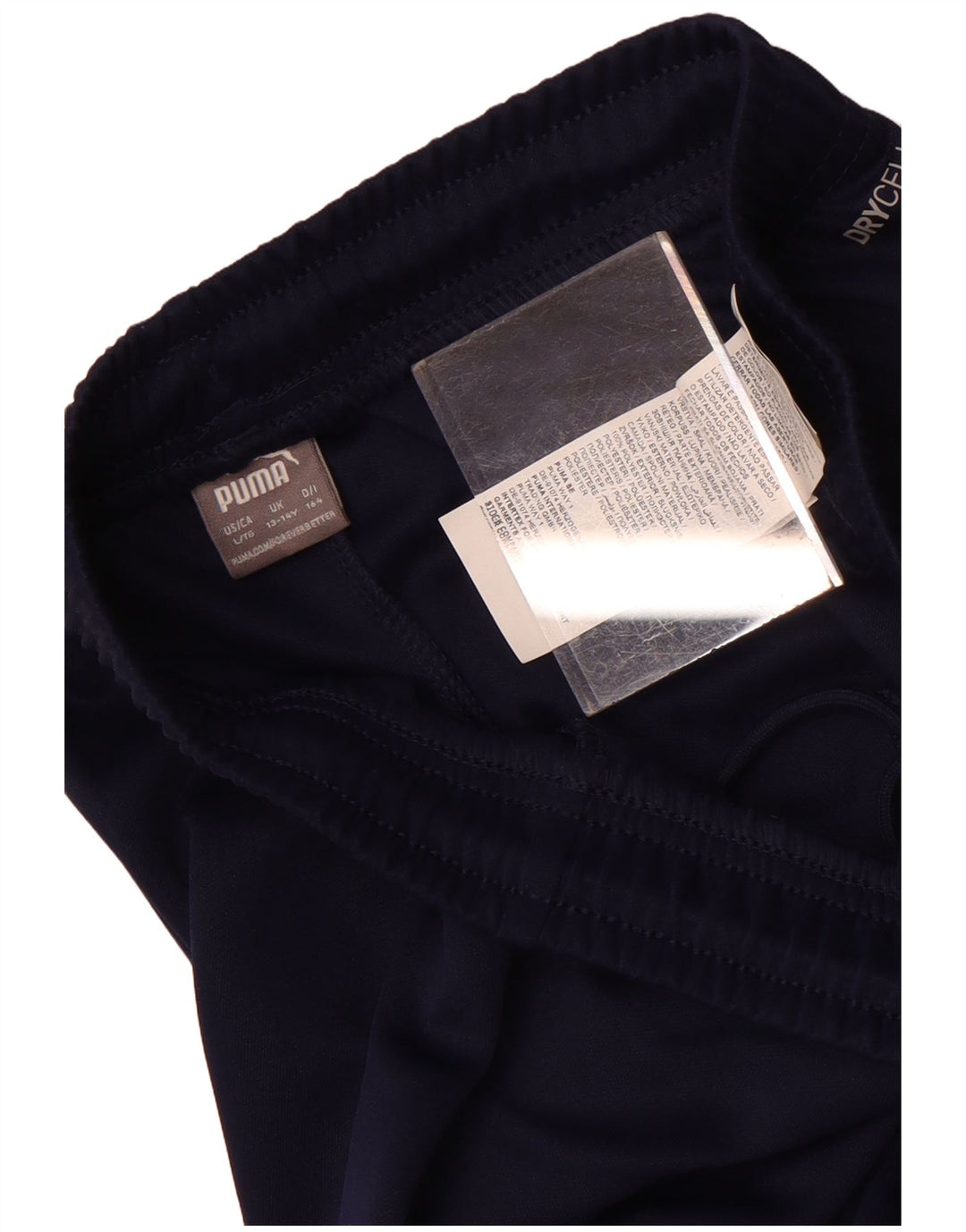Pantaloni de trening Puma pentru băieți 13-14 ani, bleumarin, poliester color bloc