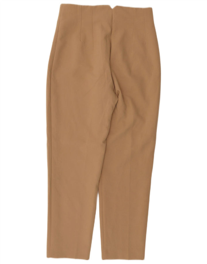 Pantaloni chino conici pentru femei Zara Mediu L28 L26 Poliester bej