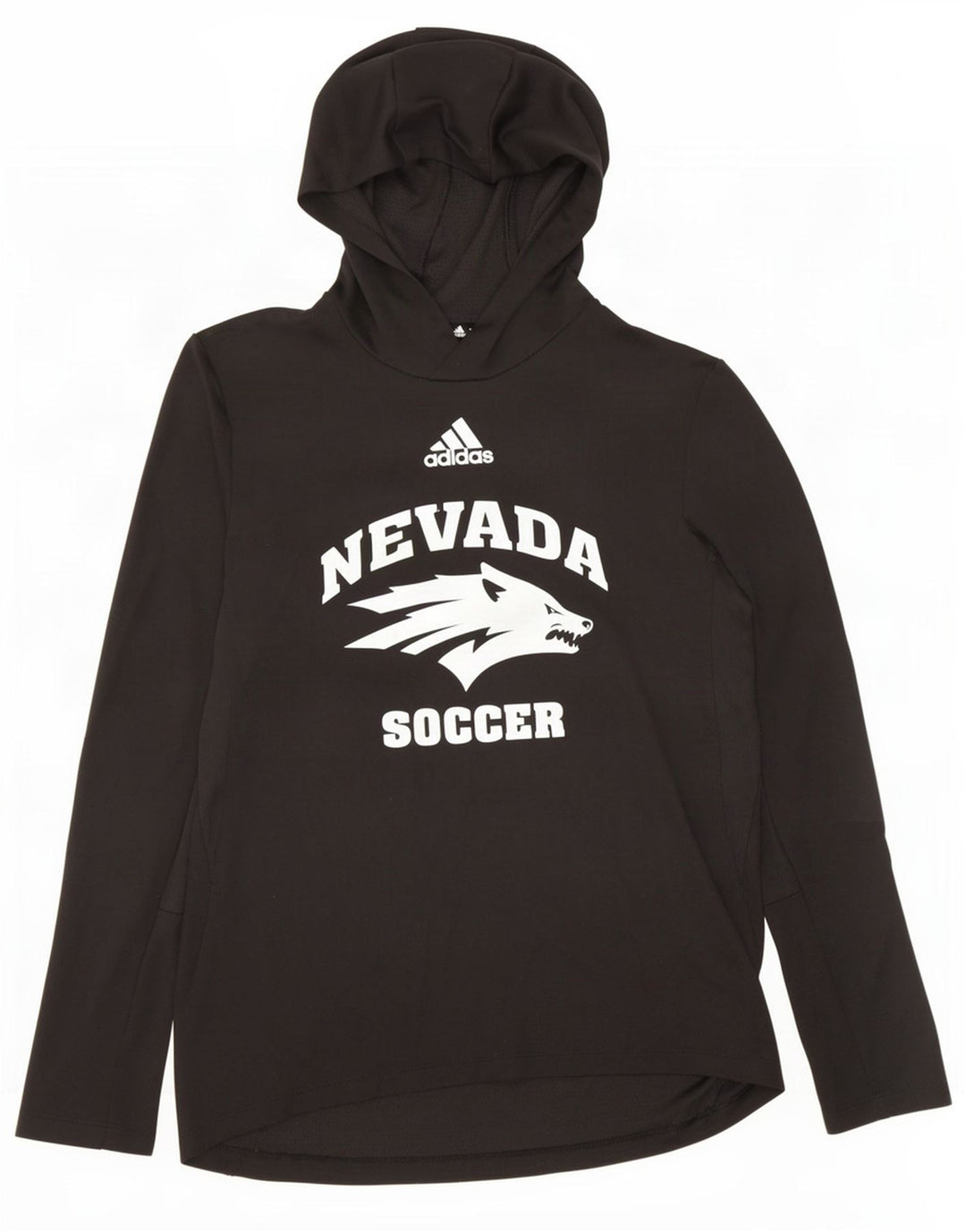 Adidas pentru bărbați Nevada Wolf Pack cu glugă grafic Top cu mânecă lungă, negru