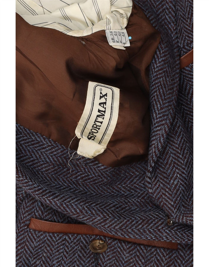 Jachetă Sportmax pentru femei Country Wear IT 44 Medium Bleumarin