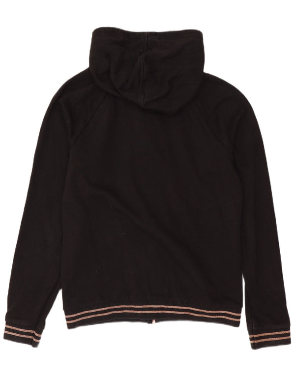 Pulover Puma pentru femei cu fermoar, UK 14, bumbac mediu negru