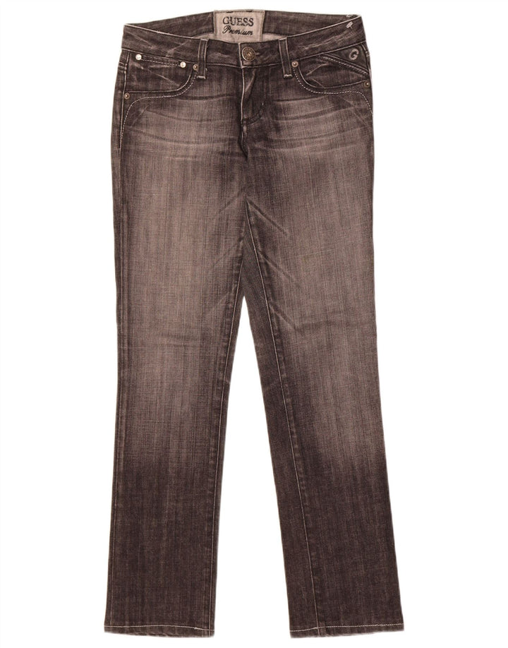Blugi drepte pentru femei Guess W27 L30 bumbac negru