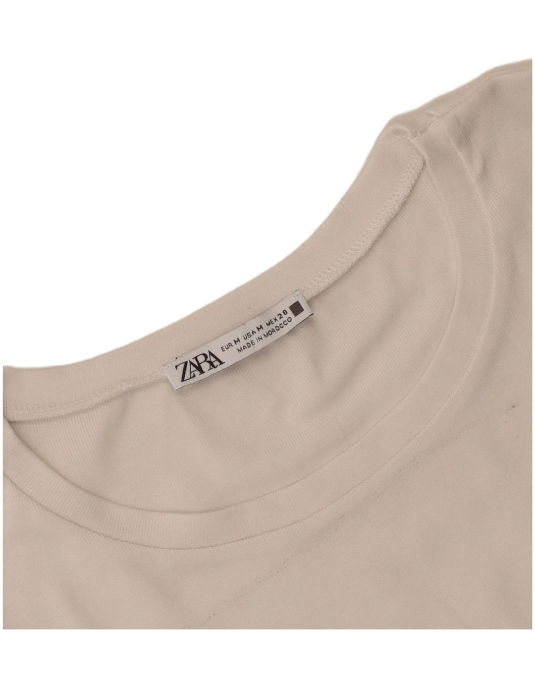 Bluză fără mâneci pentru femei Zara UK 12 Medium White