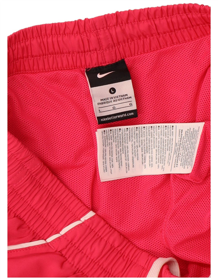 Pantaloni scurți sport grafic Nike pentru bărbați, mari, roz, poliester