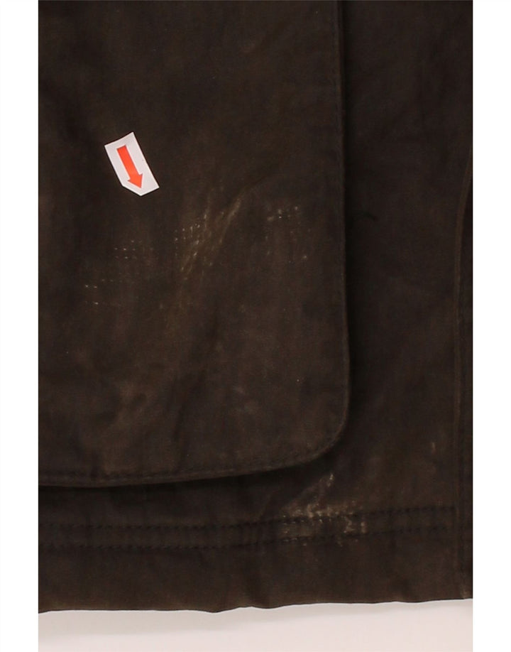 Jachetă pentru bărbați din bumbac cerat MASSIMO DUTTI UK 44 2XL maro