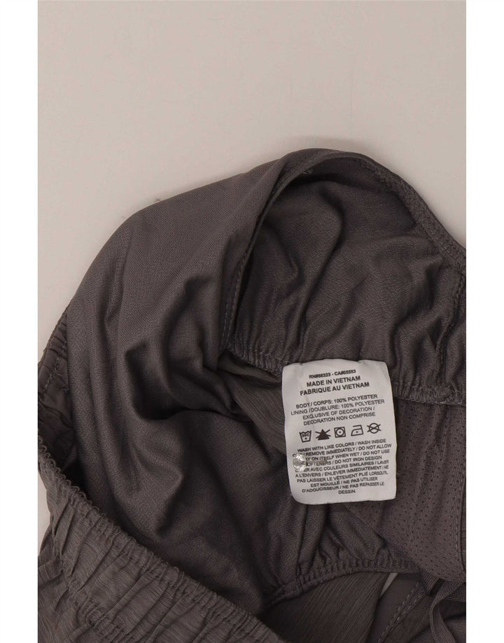 Pantaloni scurti sport Nike pentru femei UK 8 Small, gri, poliester cu pături