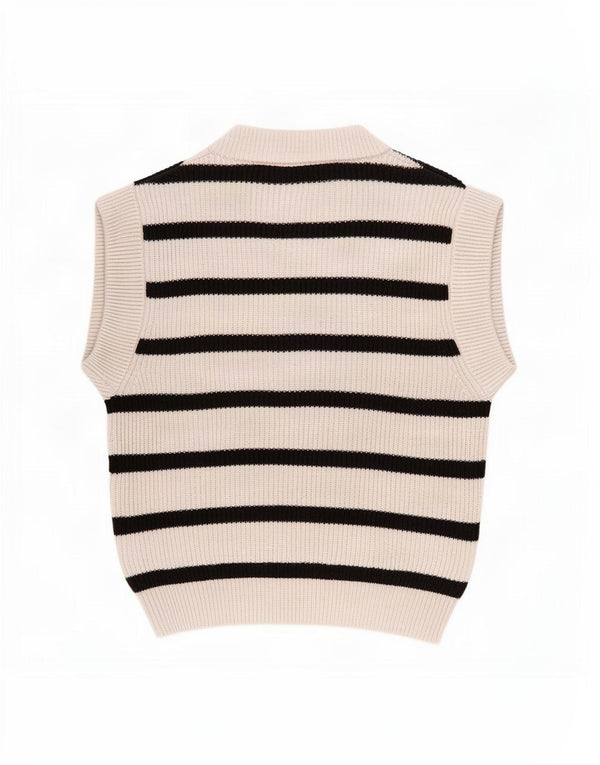 Vestă supradimensionată pentru femei Zara UK 10, cu dungi mici, gri
