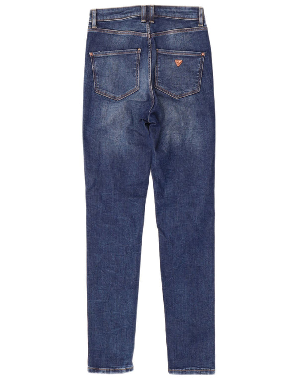 Blugi skinny pentru femei Guess W25 L29 Bumbac albastru