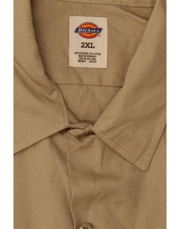 Cămașă pentru bărbați Dickies 2XL Maro Poliester