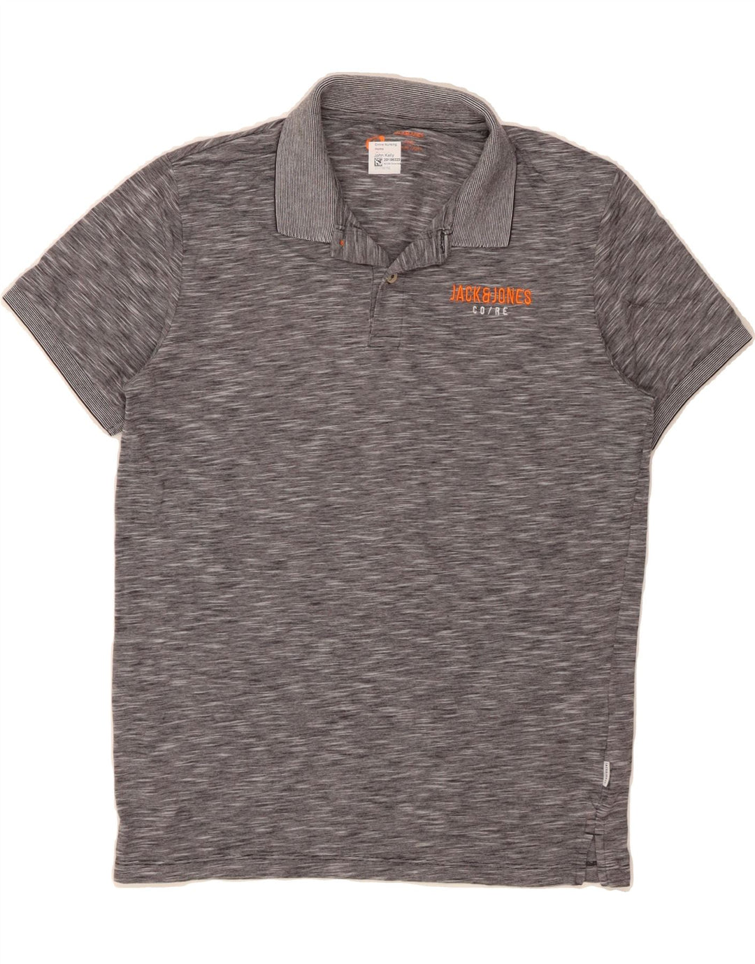 JACK & JONES Mens Polo Shirt Large Grey Cotton Vintage Jack & Jones and Second-Hand Jack & Jones from Messina Hembry 