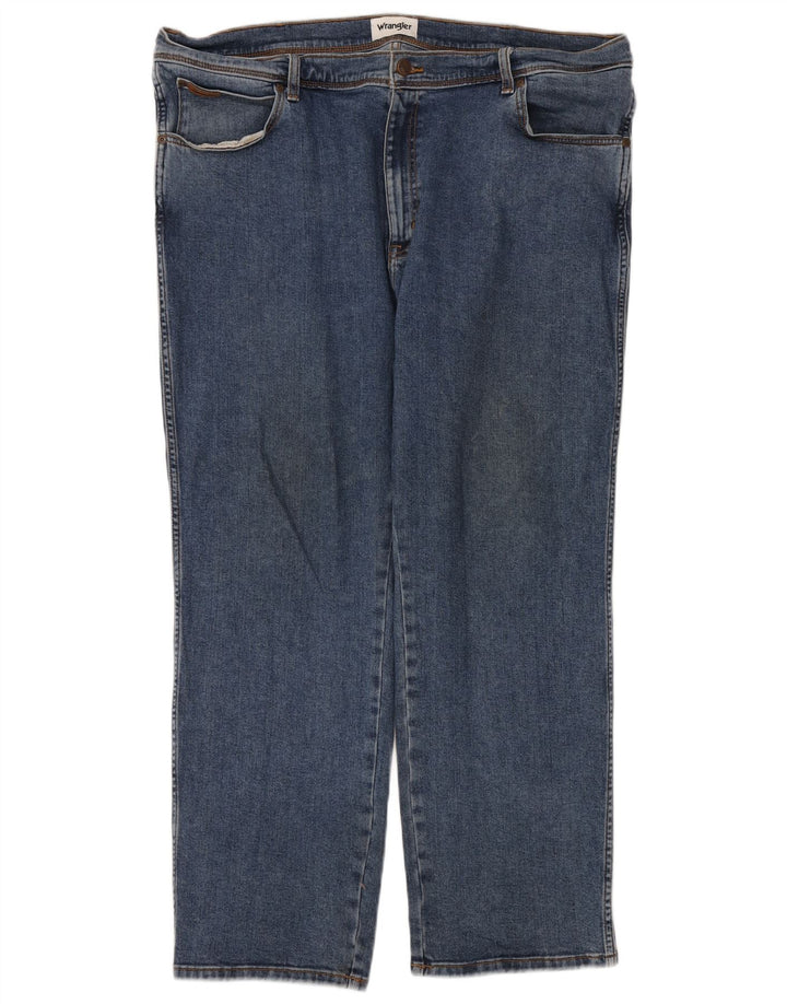Blugi drepte pentru bărbați Wrangler Texas W44 L30 bumbac albastru