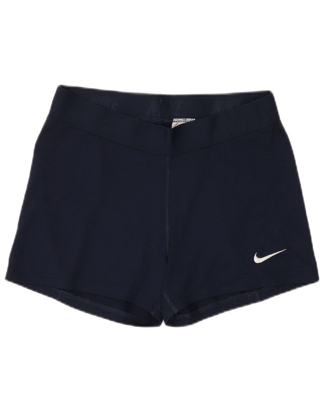 Pantaloni scurti sport NIKE Dri Fit pentru femei UK 14, mari, albastru, poliester