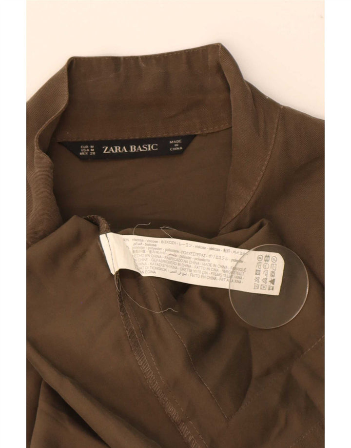 Jachetă Utilitară pentru Femei Zara UK 14 Medium Khaki Viscose