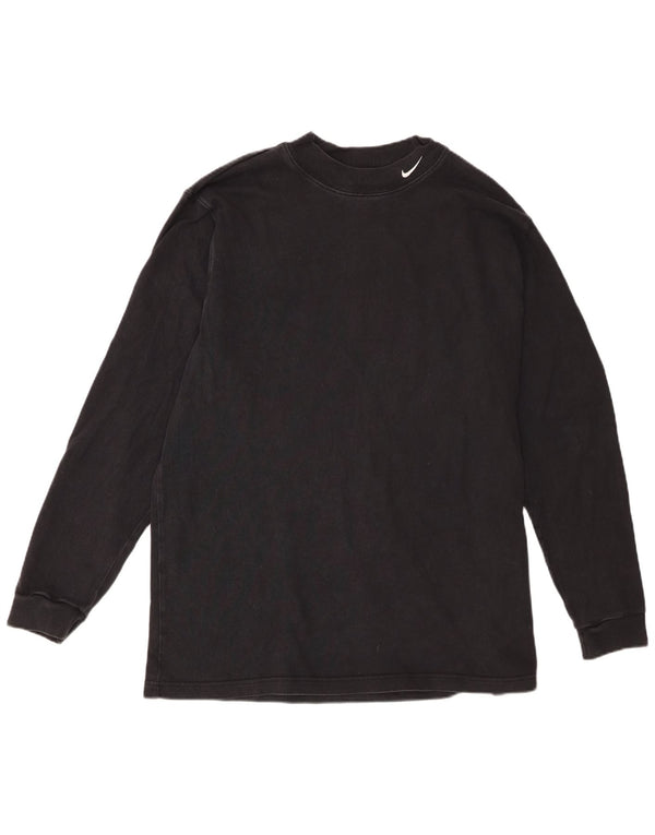 Top pentru bărbați Nike cu mânecă lungă XL, bumbac negru
