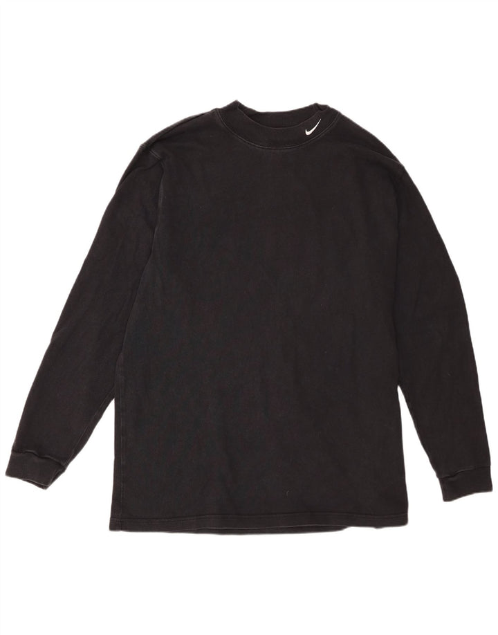 Top pentru bărbați Nike cu mânecă lungă XL, bumbac negru