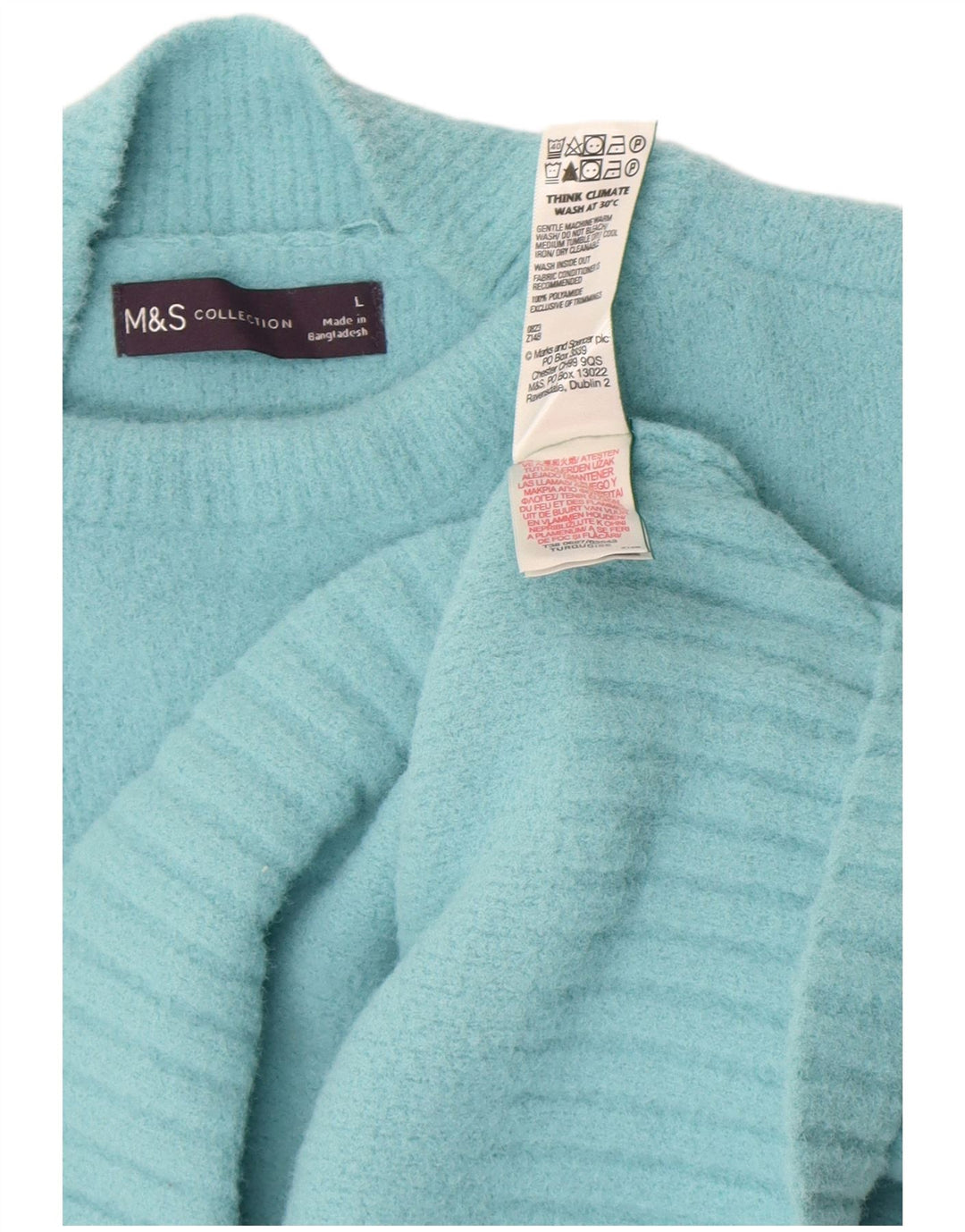 Pulover cu gât țestoasă pentru femei Marks & Spencer UK 16 mare turcoaz