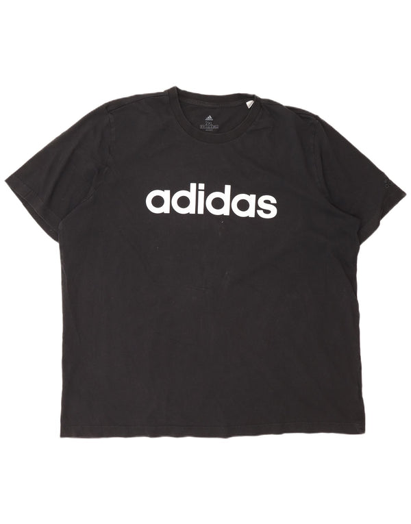 Tricou grafic Adidas pentru bărbați Top 2XL bumbac negru