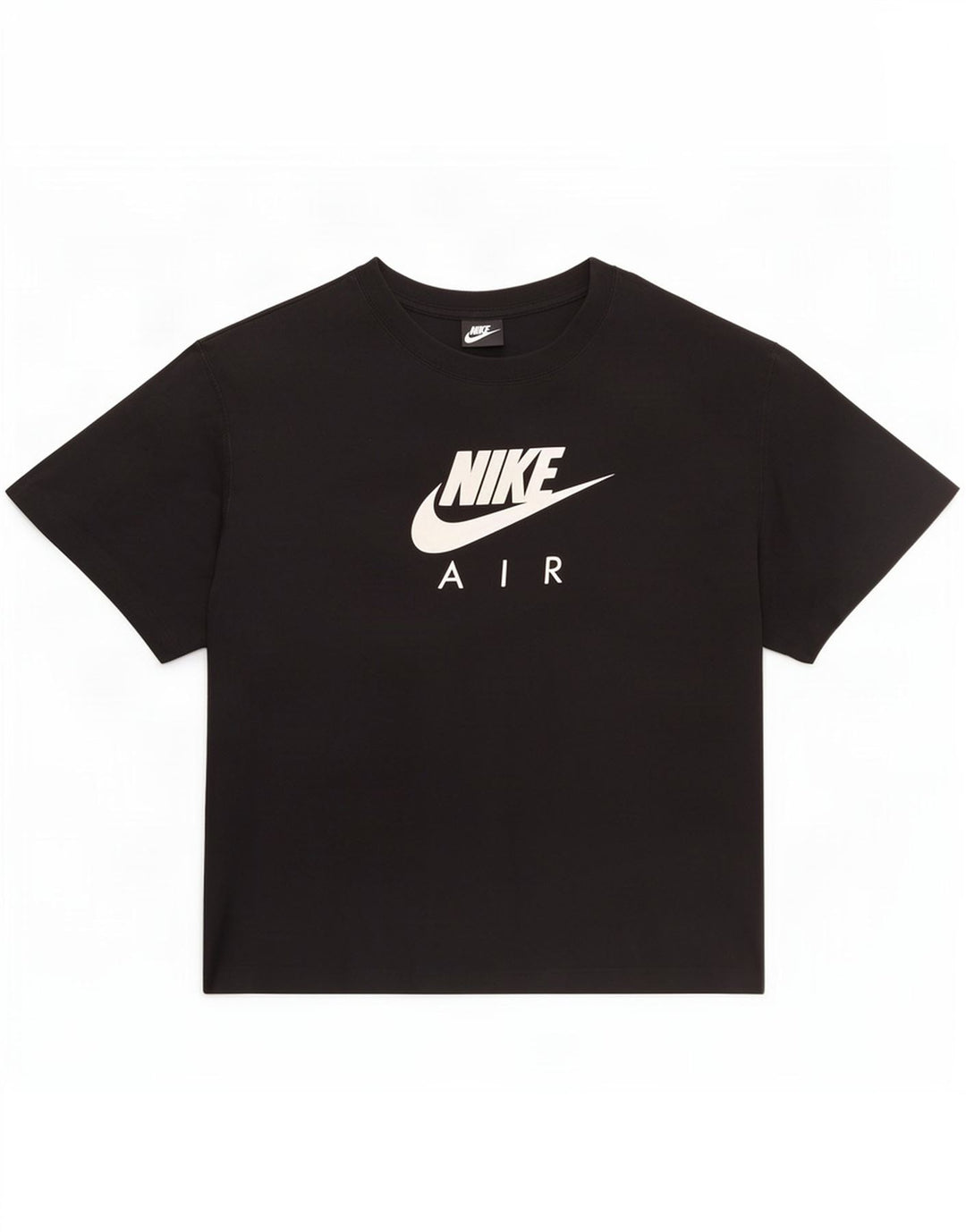 Tricou grafic Nike pentru femei Top UK 14 Medium Black Bumbac