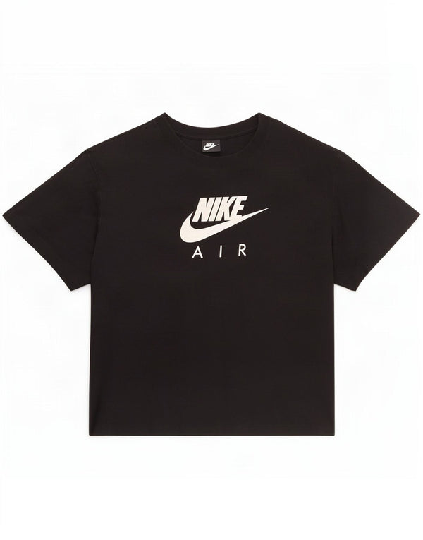 Tricou grafic Nike pentru femei Top UK 14 Medium Black Bumbac